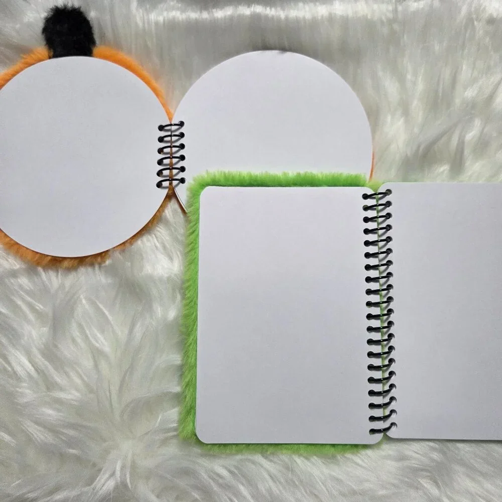 Halloween Pumpkin & Monster Plush Notebook Set